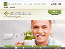 Tablet Screenshot of citysquaredentalcare.com
